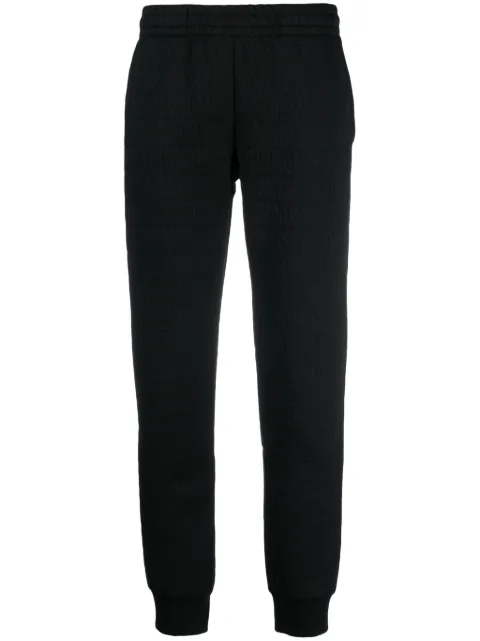 Moschino flocked-logo elasticated-waist track pants Black A03047729