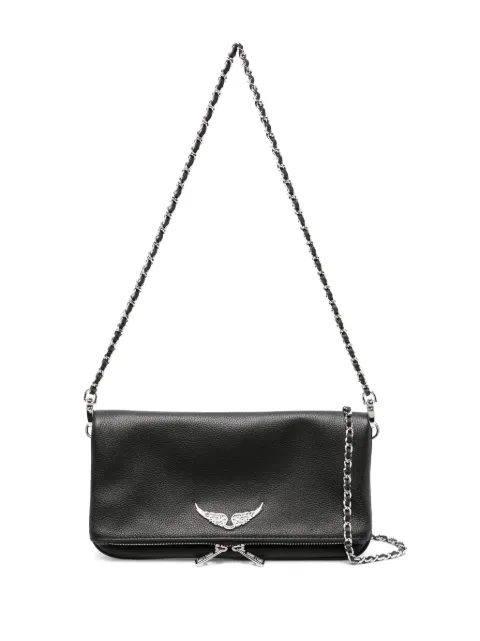 Zadig&Voltaire Rock leather shoulder bag Black PWGAP2003F0
