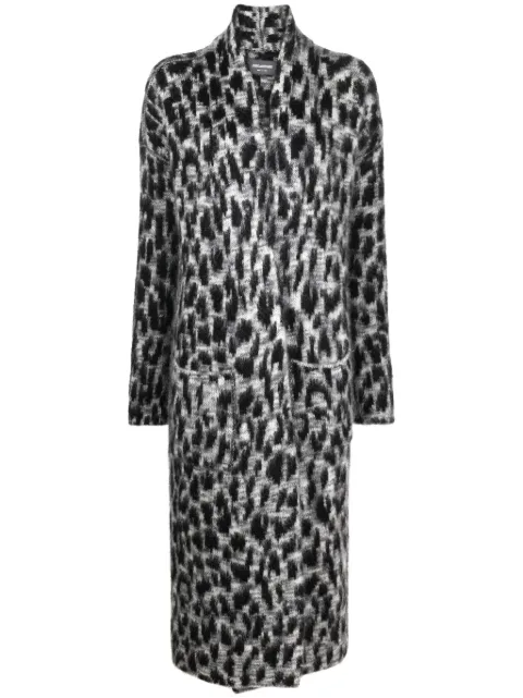 Zadig&Voltaire leopard-print cardigan coat Grey KWCO00068