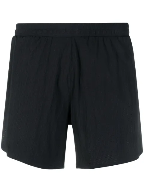 Y-3 logo-print elasticated-waist shorts Black IQ0424