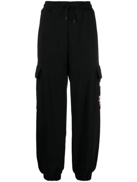 Moschino Teddy Bear organic cotton track pants Black V03385528