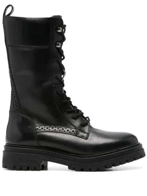 Geox 40mm Iridea combat boots Black D36HRJ00043