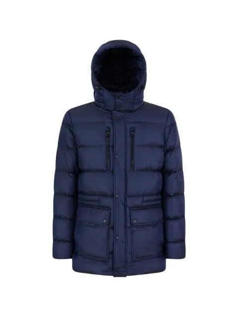 Geox quilted hooded jacket Blue M3626AT2566