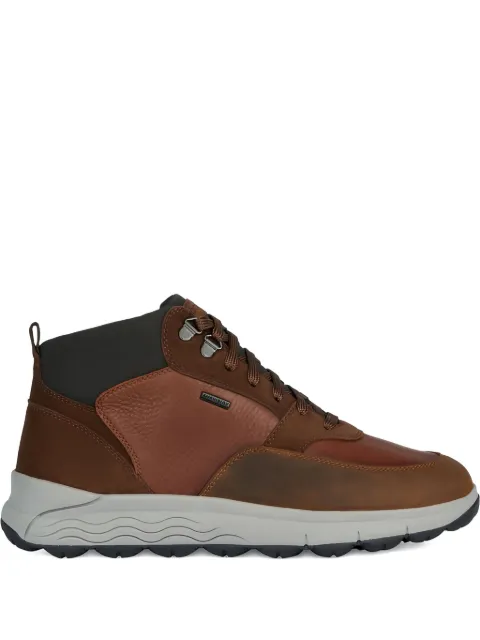 Geox Spherica 4x4 leather lace-up boots Brown U36FDC0FVFF