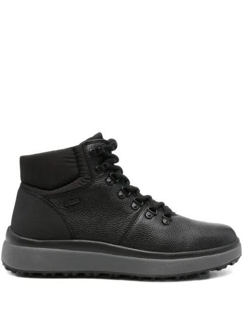 Geox Granito + Grip lace-up padded collar boots Black U36FZD00047