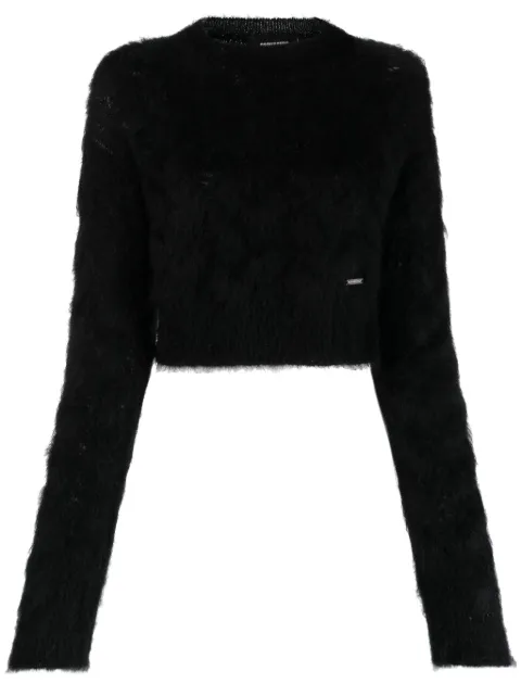 DSQUARED2 brushed mohair-blend jumper Black S72HA1172S18359