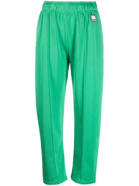 Wales Bonner logo-patch track pants Green WA23JE13PL02700