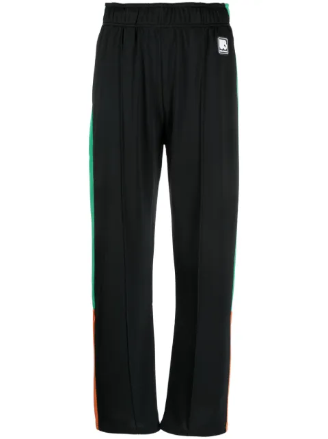 Wales Bonner logo-patch track pants Black WA23JE13PL02999