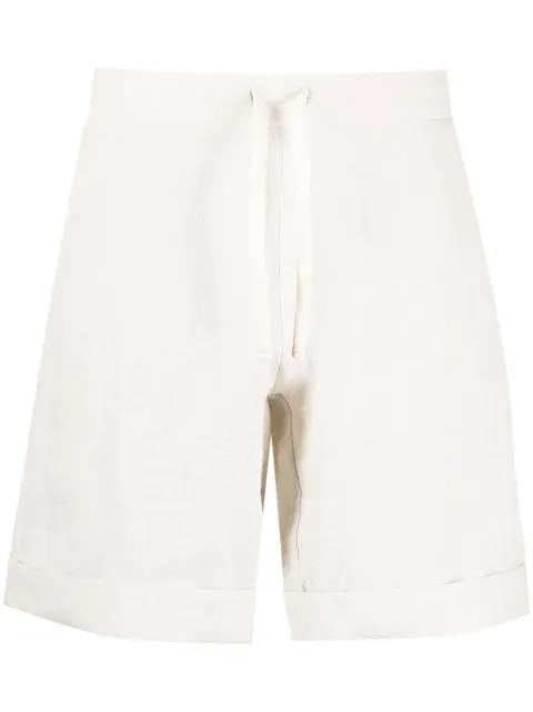Marané drawstring-waist linen shorts Neutrals MSS