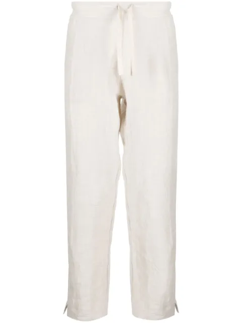 Marané drawstring linen tapered trousers Neutrals MPS