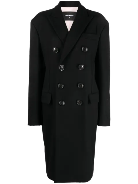 DSQUARED2 double-breasted coat Black S72AA0509S53003