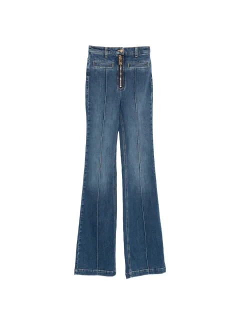 Elisabetta Franchi zip-detail bootcut denim jeans Blue PJ17D61E2
