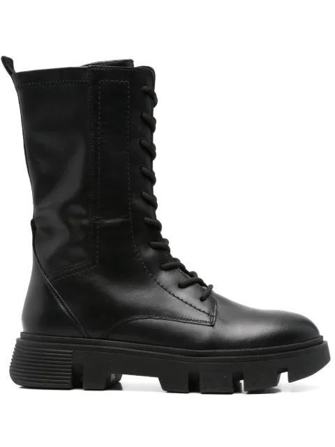 Geox 40mm Vilde combat boots Black D26UAH043KB
