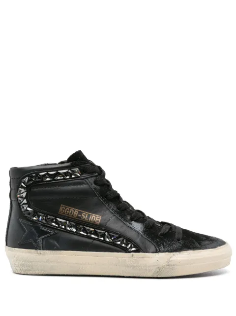 Golden Goose Slide crystal-embellished sneakers Black GWF00115F005159
