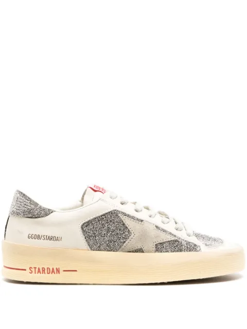 Golden Goose Stardan crystal-embellished leather sneakers White GWF00128F005164