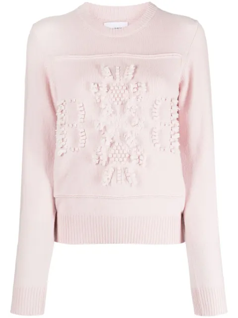 Barrie logo-embroidered cashmere jumper Pink C104352