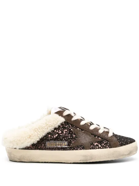 Golden Goose Super-Star glitter mules Brown GWF00110F005132