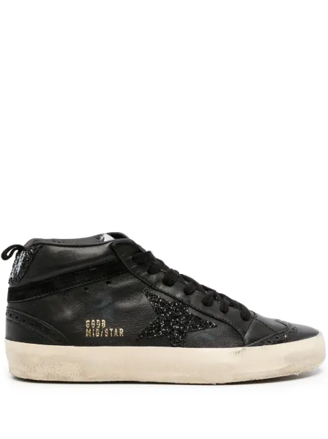 Golden Goose Mid-Star leather sneakers Black GWF00122F005212