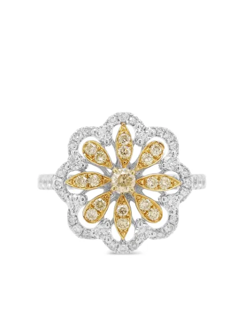 HYT Jewelry platinum and diamond cocktail ring Silver R496HR