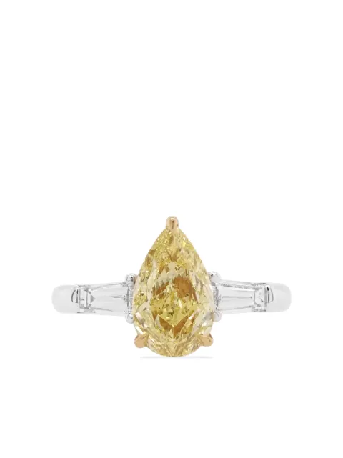 HYT Jewelry platinum and diamond cocktail ring Silver R730HR