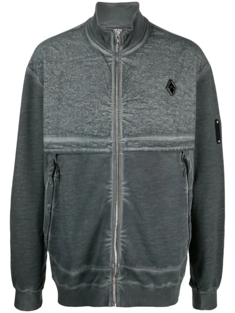 A-COLD-WALL* zip-up washed-cotton sweatshirt Grey ACWMW130