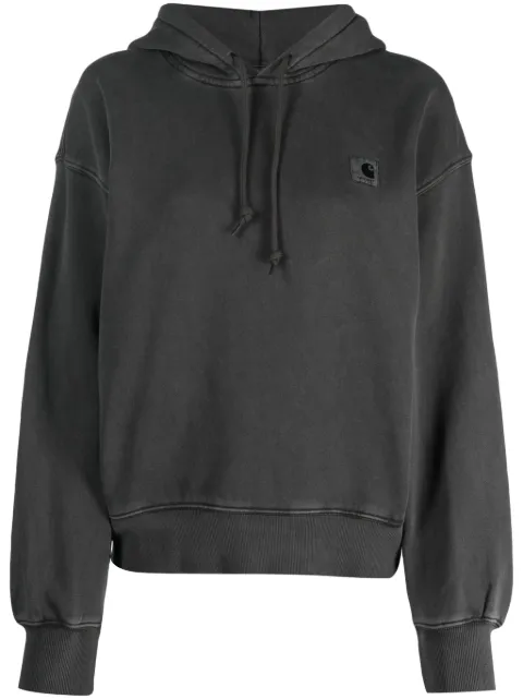 Carhartt WIP Nelson cotton hoodie Grey I032741