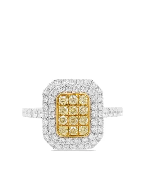 HYT Jewelry platinum and diamond cocktail ring Silver R545HR