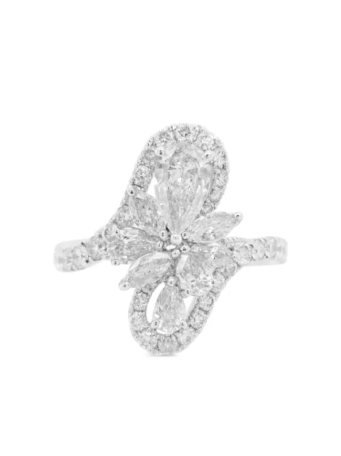 HYT Jewelry platinum and diamond ring Silver R345HR