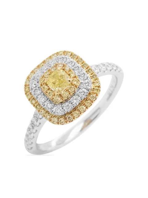 HYT Jewelry diamond cocktail ring Silver R886HR