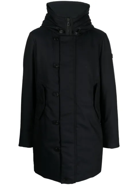 Peuterey hooded feather down parka Blue PEU485201111871