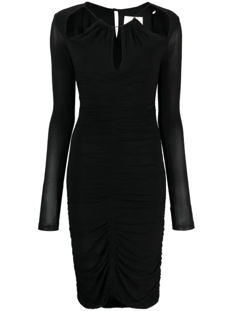 ISABEL MARANT Logane cut-out midi dress Black RO0180FAA3K14I