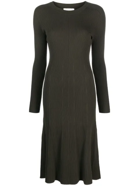 P.A.R.O.S.H. ribbed-knit midi dress Green D550819REISE