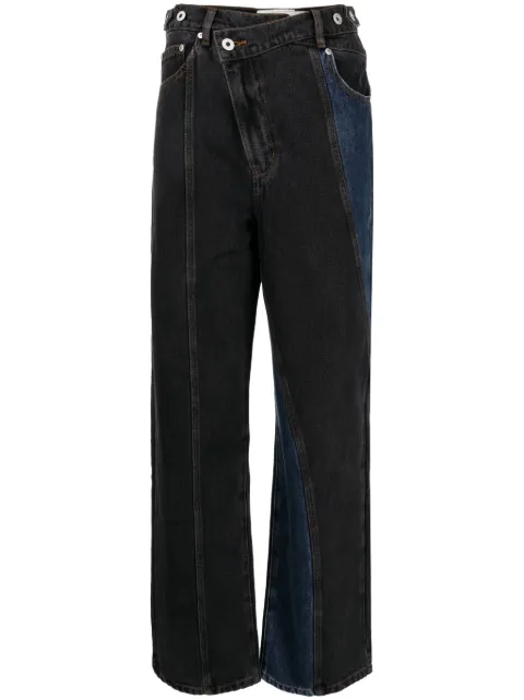 Feng Chen Wang asymmetric-rise straight-leg jeans Blue FUF16TR19