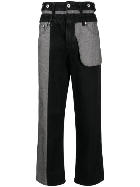 Feng Chen Wang mid-rise straight-leg jeans Black FUF16TR01