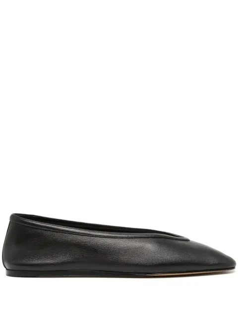Le Monde Beryl Luna leather ballerina shoes Black LUNLEABLA