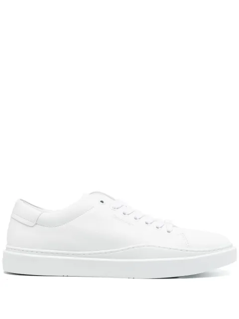 Calvin Klein logo-debossed textured sneakers White HM0HM01051