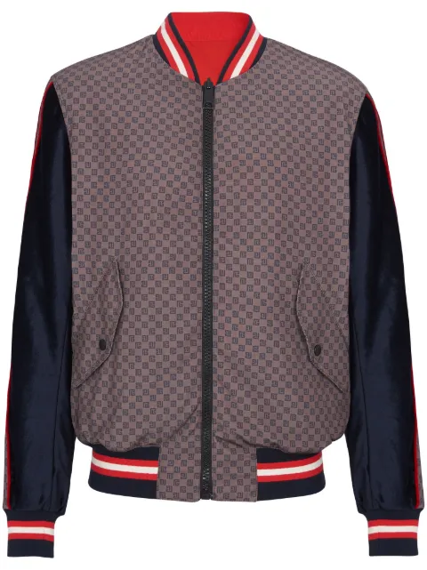 Balmain PB-monogram bomber jacket Purple BH0TF446XH47
