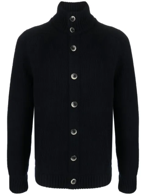 Herno button-up wool cardigan Blue MC00027UR70047