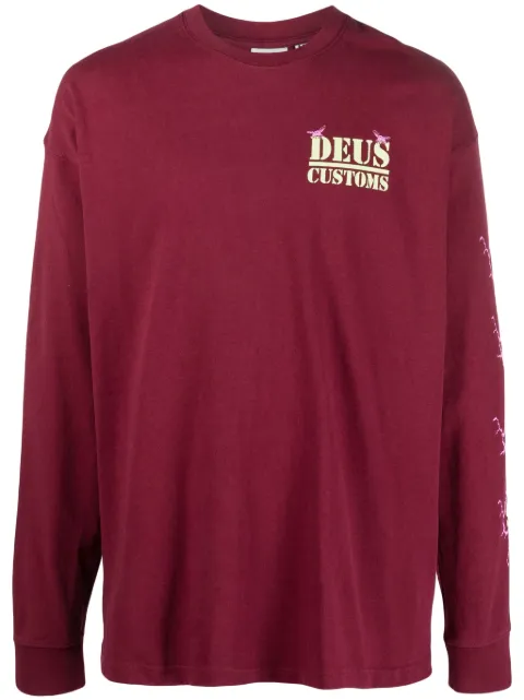 Deus Ex Machina Pub Nuisance long-sleeve T-shirt Red DMF231980