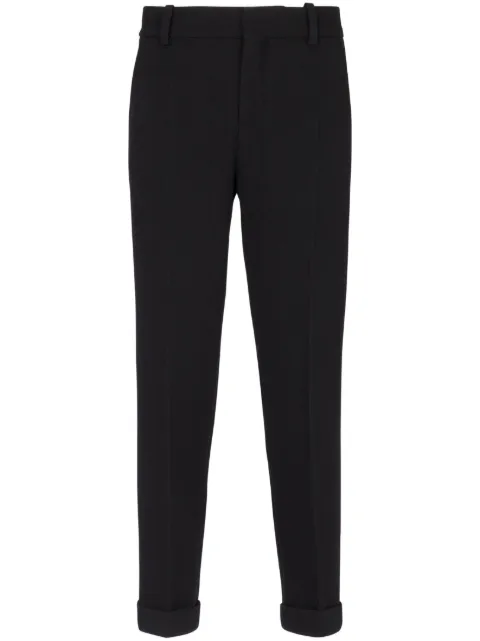 Balmain tapered cropped trousers Black BH0PM030WB86