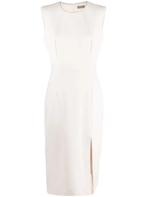 Peserico sleeveless pencil midi dress Neutrals E0274901916