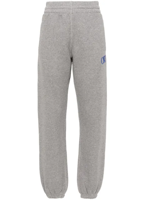 Off-White logo-embroidered track pants Grey OWCH006S24FLE0010846