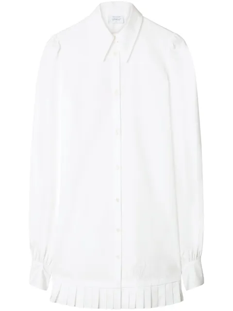 Off-White poplin pleated shirt dress White OWDG008S24FAB0010101