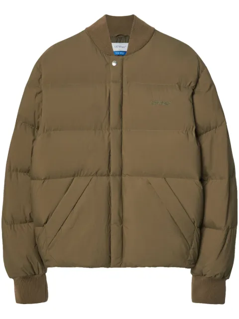 Off-White Arrow puffer jacket Brown OMED035C99FAB0012121