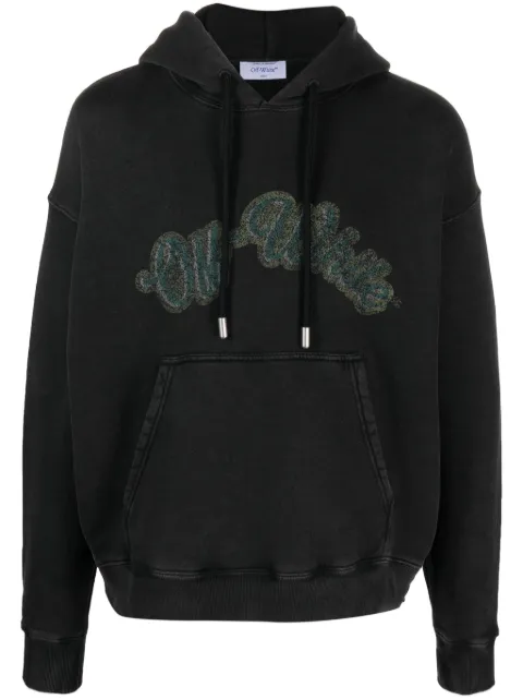 Off-White Bacchus Skate graphic-print hoodie Black OMBB085S24FLE0201055