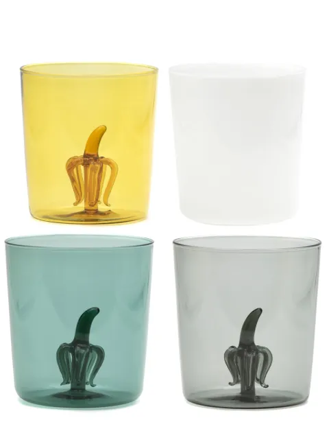 CU I SEEYOU 3D-detailing glass set (set of four) Multicolour CUOO002