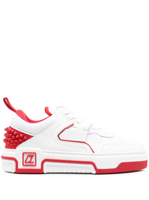 Christian Louboutin spike stud panel leather sneakers White 3230904J679