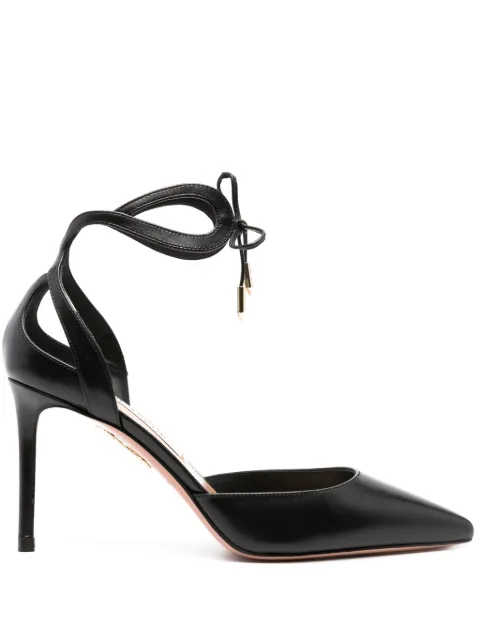 Aquazzura 105mm Tessa leather pumps Black TSAMIDP0CFI
