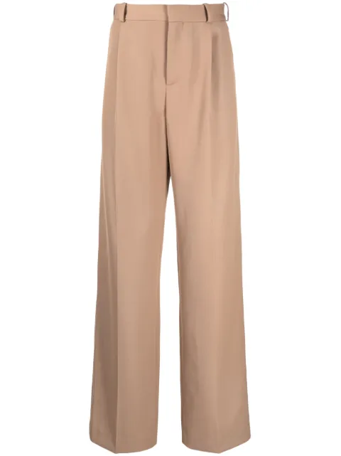 Botter pressed-crease wide-leg trousers Brown MN5030B