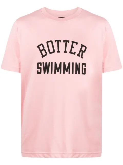Botter flocked-logo organic cotton T-shirt Pink MN3019